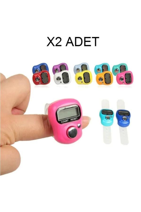 Butik Center 2 Adet Zikirmatik Sayaç Yüzük Tesbih Çekme Salavat Ve Zikir Sayacı - Image 1