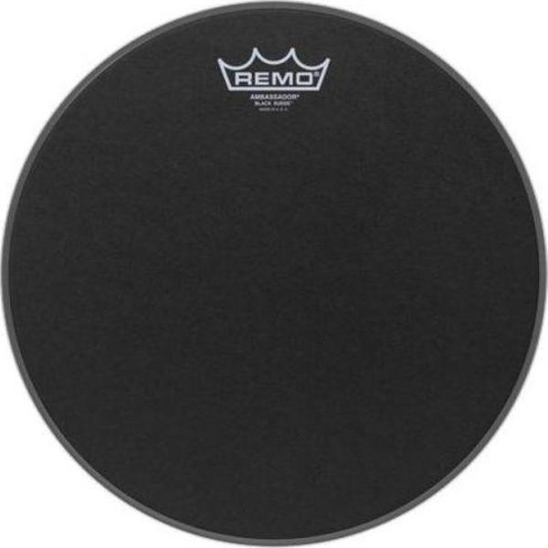 Remo Ambassador Black Suede 12 İnç Deri - Image 1