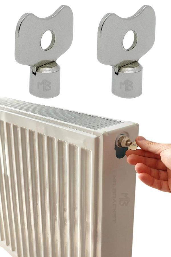 2'Li Petek Hava Alma Anahtarı Aparatı - Purjör Anahtarı Radyatör Kalorifer Bakımı - Image 1