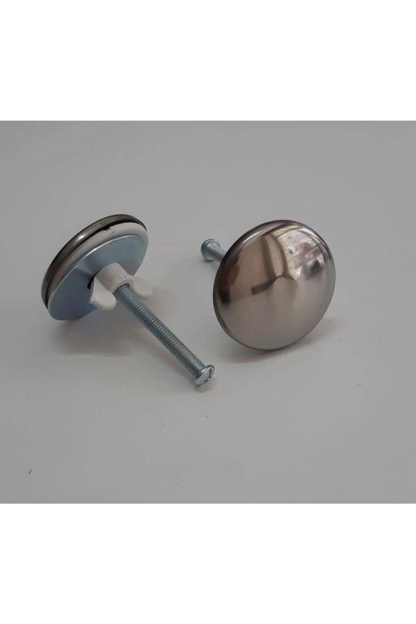 Lavabo Batarya Delik Kapatma Tapası Krom Görünümlü Arıtma Delik Kapatma Tapası - Image 1