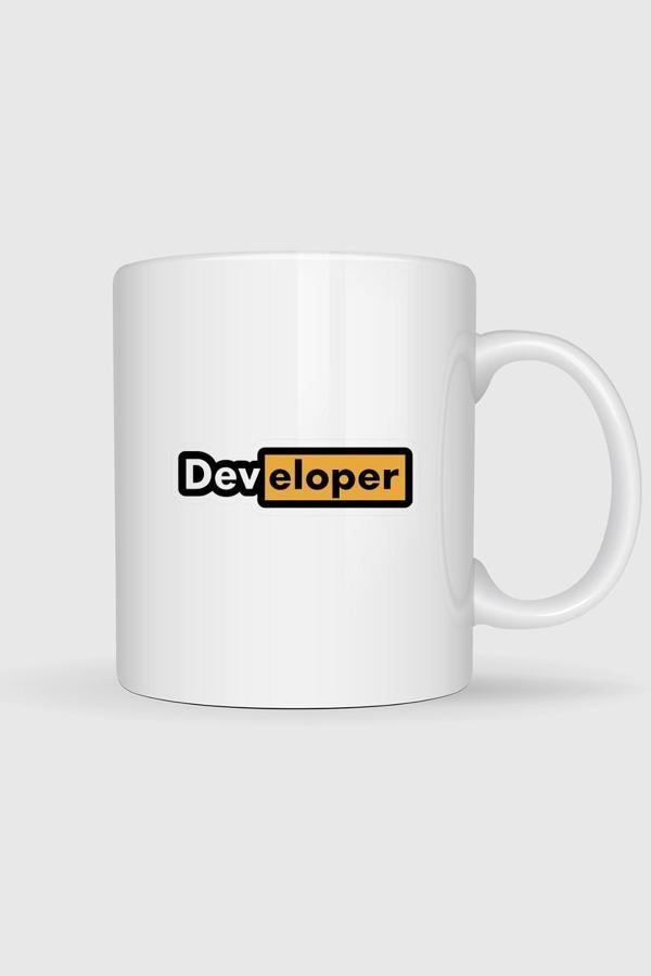  Developer Yazılımcı Baskılı Kupa Bardak - Image 1