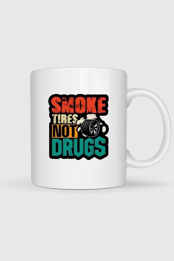  Drift Lastik Yakma Araba Baskılı Kupa Bardak - Image 1