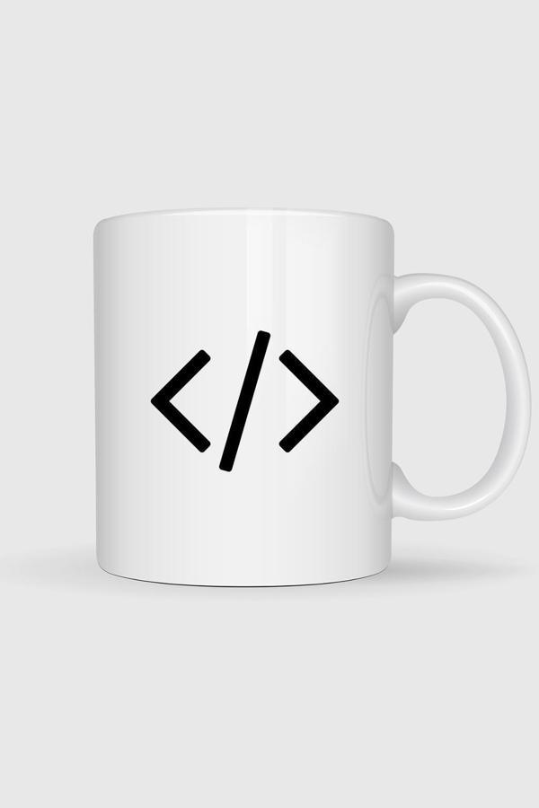  Kod Sembolü, Kodlama, Programlama Baskılı Kupa Bardak - Image 1