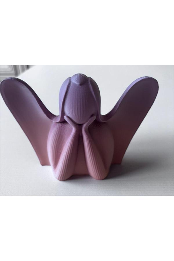 Mescolare Dekoratif Modern Melek Heykeli – Minimalist & 3D Tasarım Biblo Hediyelik - Image 1