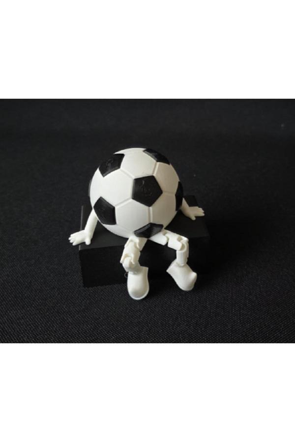 Mescolare Masaüstü Futbol Topu Figürü - Dekoratif Ve Eğlenceli Biblo Figür Hediyelik 3D - Image 1