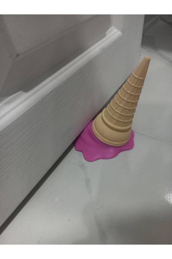 Karma Atölye Dondurma Şeklinde Kapı Stopper, Kapı Durdurucu, Dondurmalı Kapı Altı Durdurucu 3D - Image 1