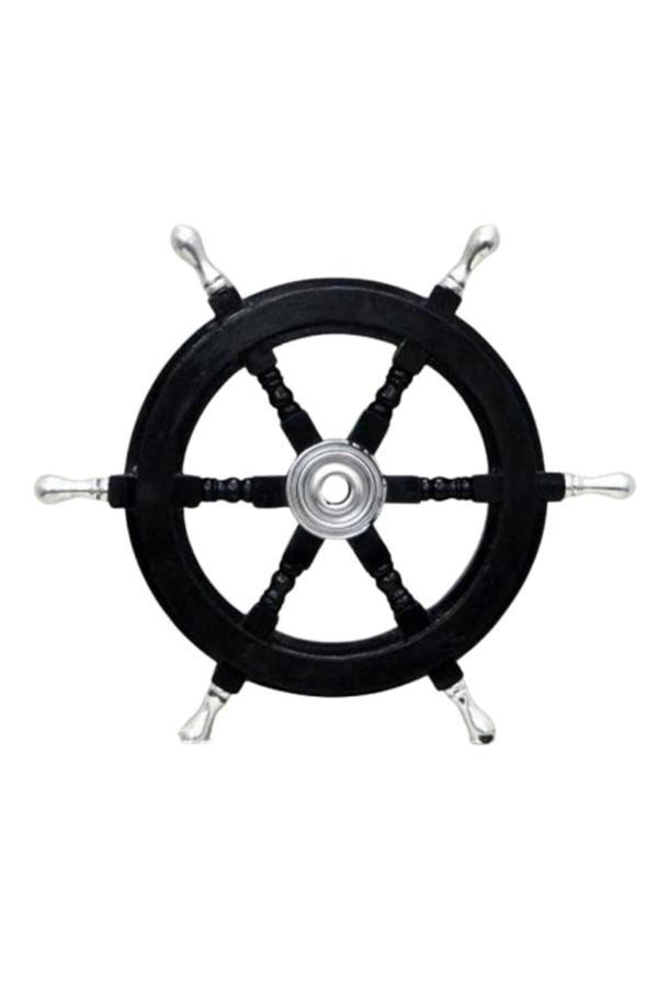 Pirinç Denizcilik Grubu Marine Pirinç Aksesuar-Ahşap Dümen-61*61*5 Cm-Jttr2391 - Image 1