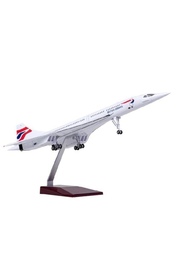 Aac British Concorde Model Uçak 1:125 Ölçek 50 Cm | Dekoratif Ve Koleksiyonluk Model - Image 1