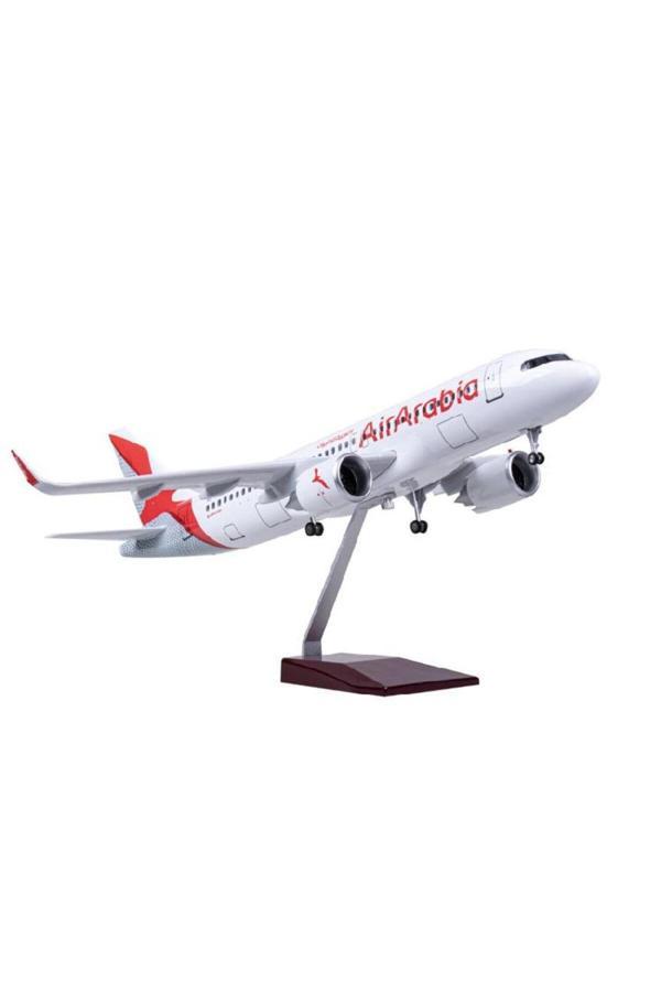 Aac Hediyelik Maket Uçak Arabia 1:80 Ölçek 47 Cm Ja320 Dekoratif Koleksiyon Modeli - Image 1