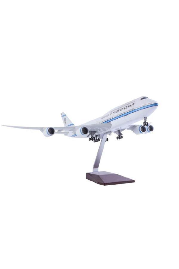 Aac Hediyelik Maket Uçak Kuwait J747-8 1:160 Ölçek 47 Cm Koleksiyonluk Dekoratif Obje - Image 1