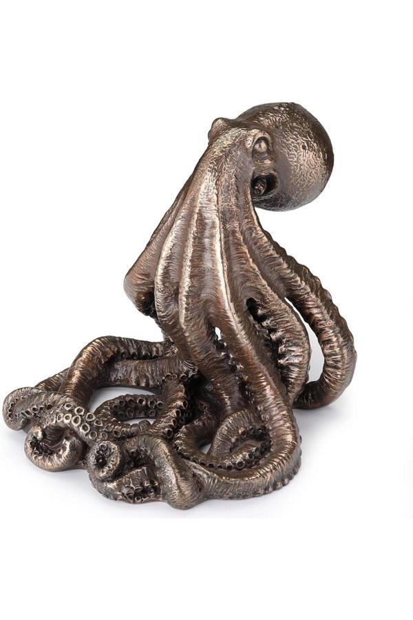 Veronese Wise Karışık Wise Ahtapot Telefon Tutucu Biblo 14,5X11,5X11 Cm | Dekoratif Obje & Ofis Aksesuarı - Image 1