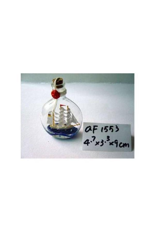 B C Bey'C Denizcilik Grubu Marine Şişe Gemi 4,7X3,3X9 Cm | Dekoratif Obje - Image 1