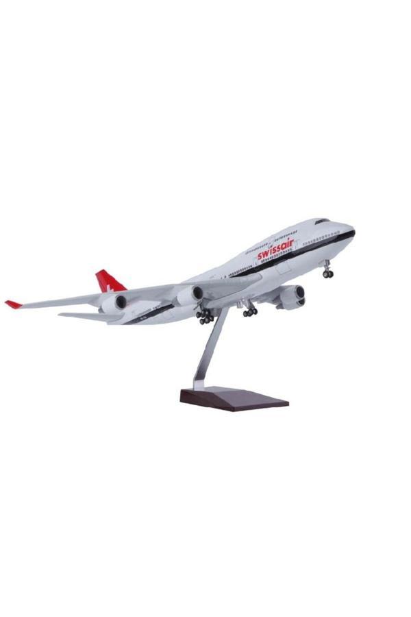 Aac Hediyelik Maket Uçak Swissair 1:160 Ölçek 47 Cm | Dekoratif Ve Koleksiyonluk Model - Image 1
