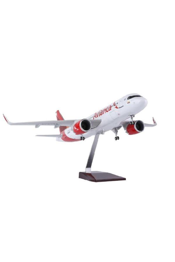 Aac Hediyelik Maket Uçak Avianca 1:80 Ölçek 47 Cm Ja320Neo Dekoratif Koleksiyon Modeli - Image 1