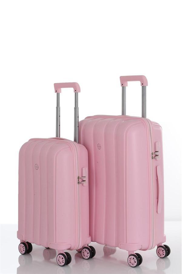 MÇS 305 İKİLİ SET POLİPROPİLEN KIRILMAZ VALİZ ORTA KABİN - Image 1