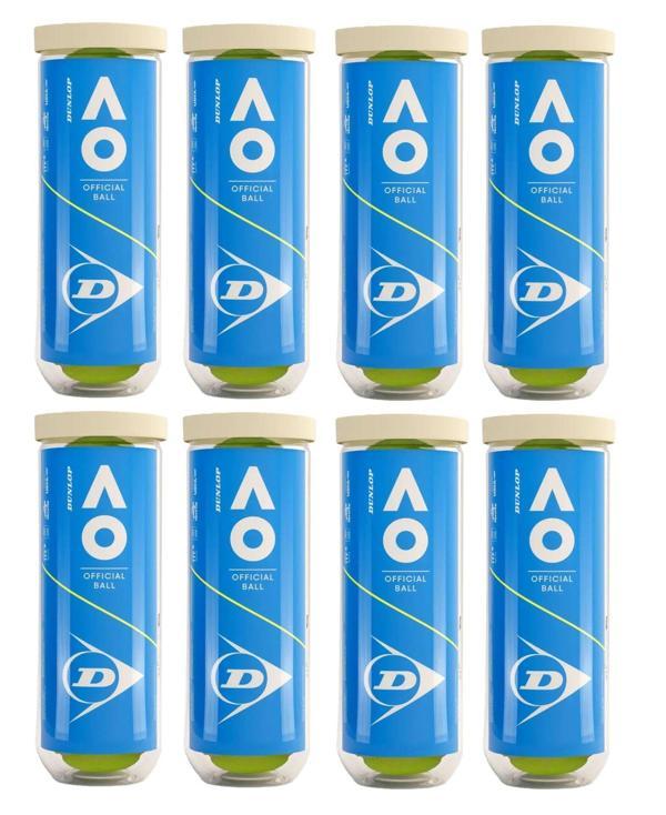 Dunlop Australian Open 3'lü 8 Kutu Tenis Topu - Image 1