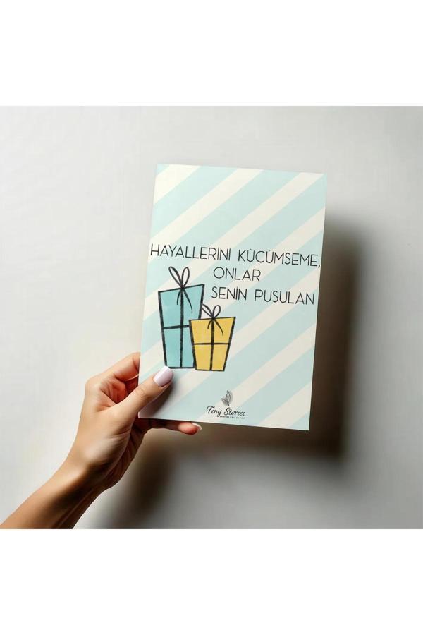 Kartpostal Motto Kartı - 4 Adet - Image 1