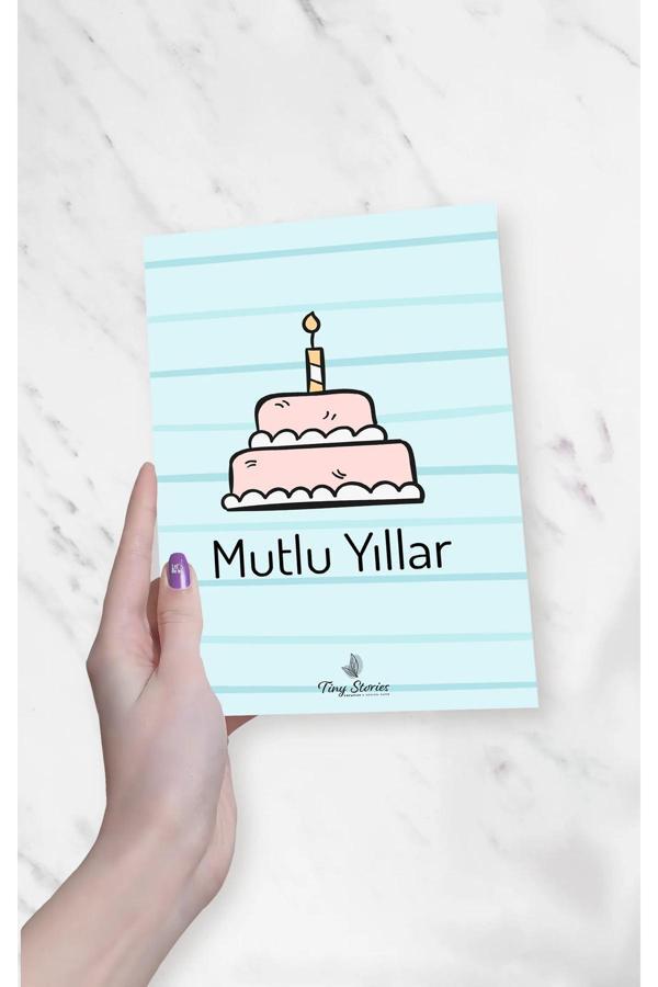 Doğum Günü Motto Kartı Kartpostal - 3 Adet - Image 1