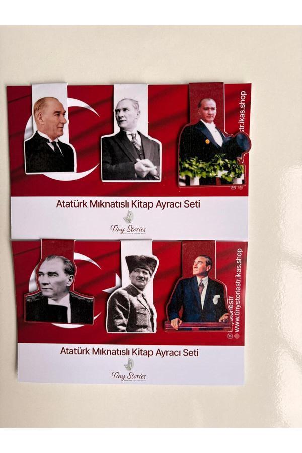 Mıknatıslı Kitap Ayracı Atatürk Temalı Set- 6 Adet - Image 1