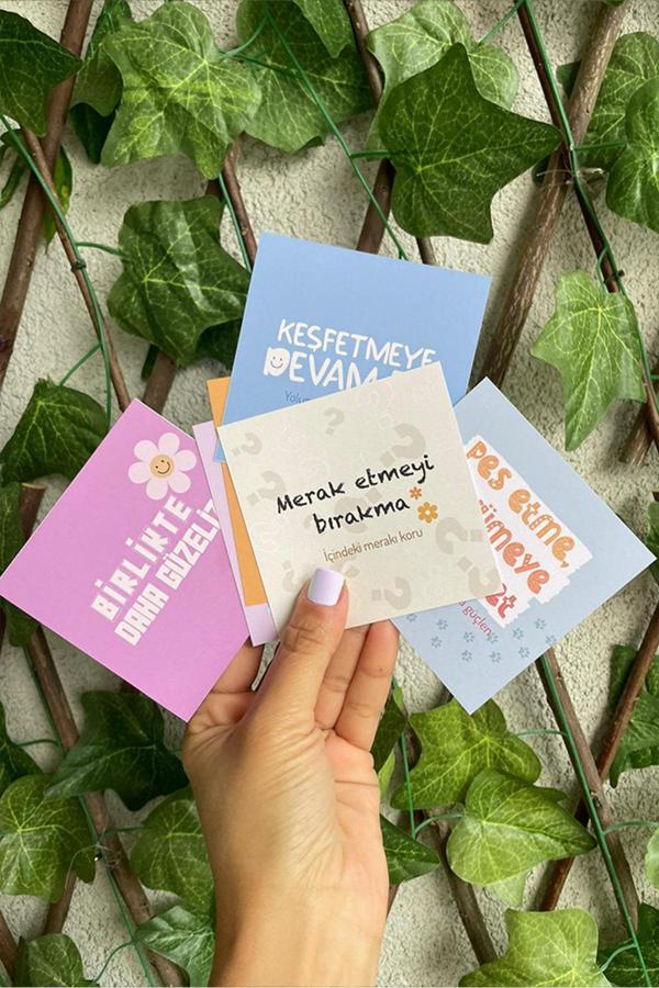 Motto Kartı Kartpostal - 6 Adet - Image 1