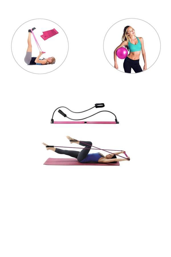 Spor Byfit Portable Studio Pilates Egzersiz Çubuğu Pilates Denge Topu Pilates Bandı - Image 1