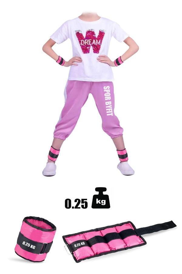 Spor Byfit 0,25 Kg X 2 Adet Çocuklar Için Pembe El Veya Ayak Bileği Ağırlığı - Image 1