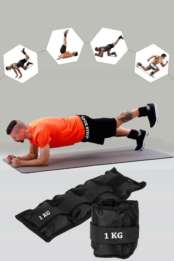 Spor Byfit 1 Kg Siyah Deluxe Comfort El Ayak Ağırlığı - Image 1