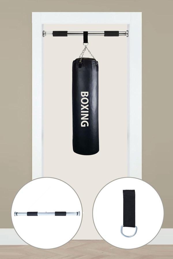 Spor Byfit 70 Cm X 25 Cm Boks Kum Torbası Ve Barfiks Demiri - Image 1