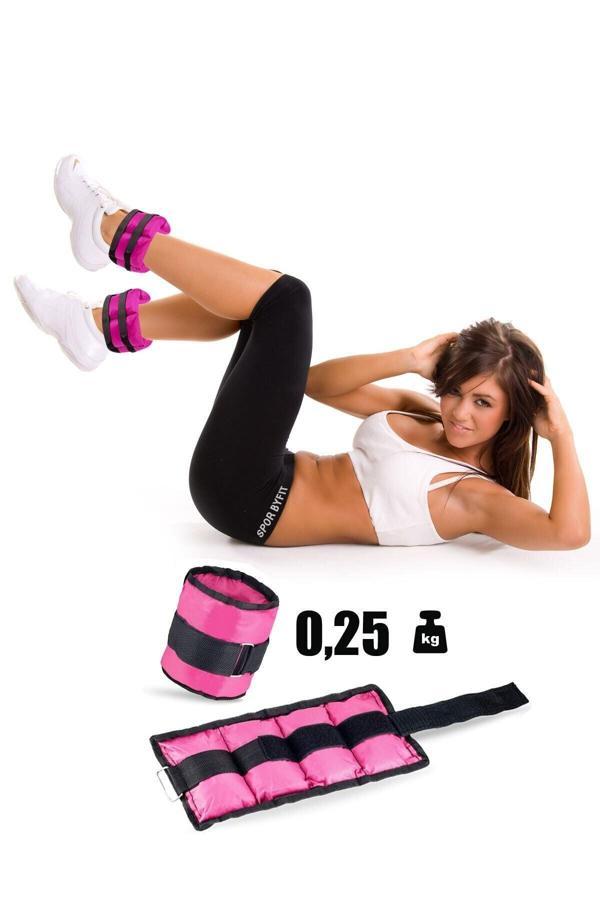 Spor Byfit 0,25 Kg X 2 Adet Pembe El Veya Ayak Bileği Ağırlığı - Image 1