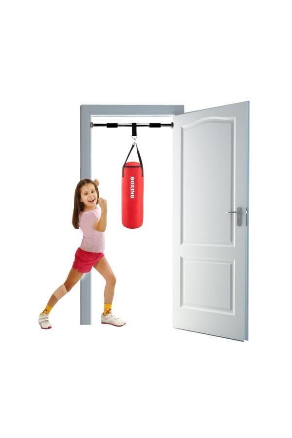Spor Byfit 53 X 20 Cm Çocuk Kırmızı Boks Kum Torbası Barfiks Asma Demiri - Image 1