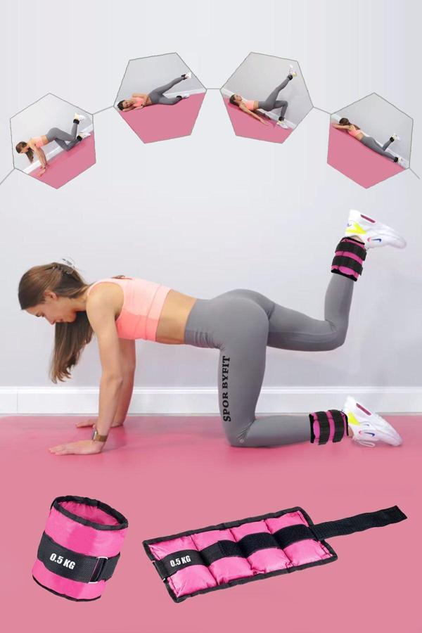 Spor Byfit 0,5 Kg Fuşya Deluxe Comfort El Ayak Ağırlığı - Image 1