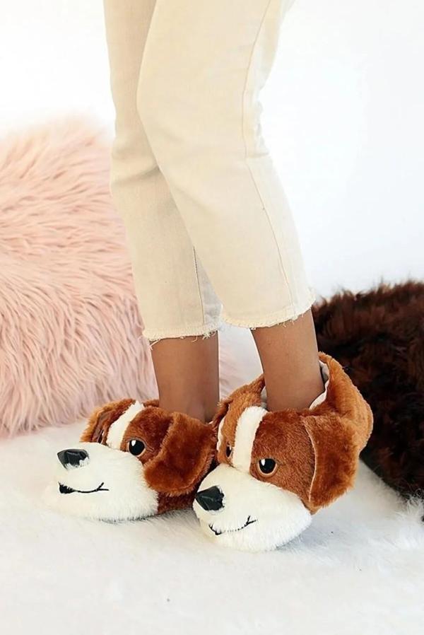 Çiçek 160-26 Termal Köpek Figürlü Panduf 36-40 - Image 1