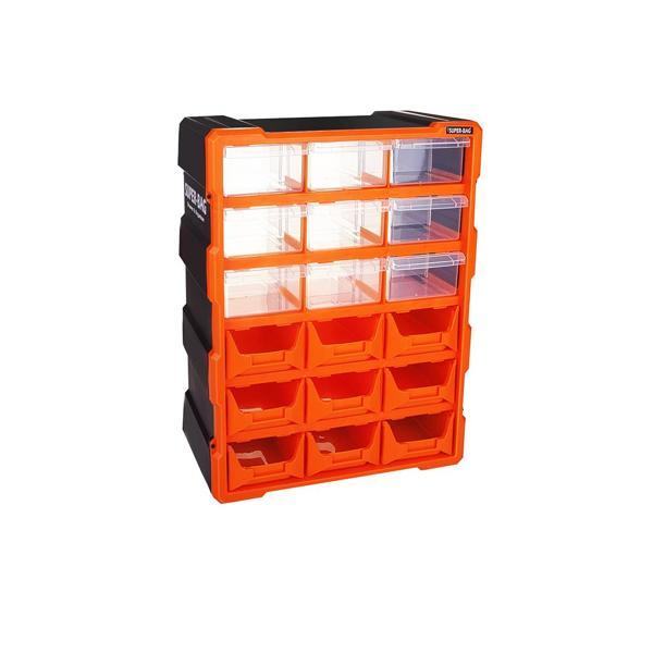 18li 9 Kapalı+9 Açık Monoblock Avadanlık Çekmece Seti38.1x15.7x47.5cm (4915) Go-53-vice/(1395) - Image 1