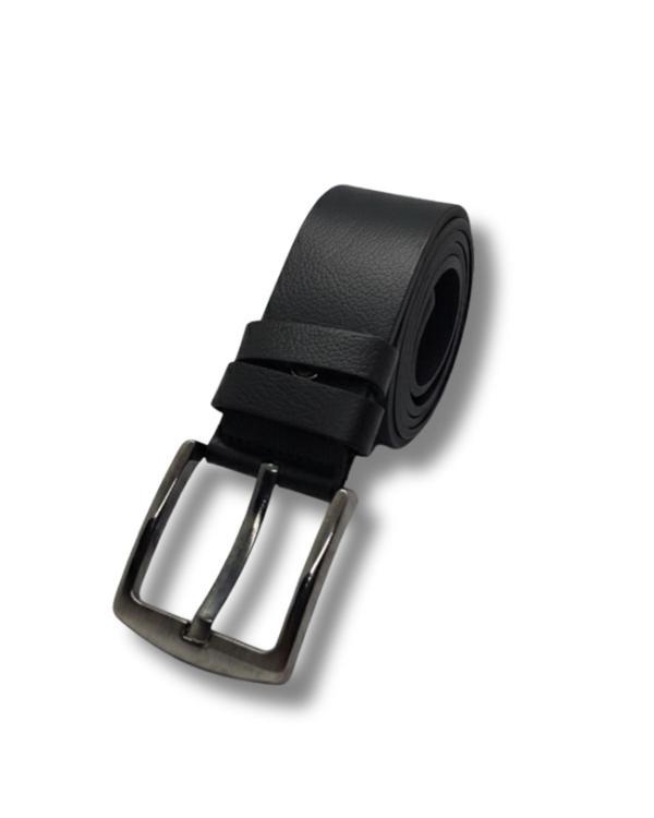 Hakiki Dana Derisi Düz Çelik Tokalı Erkek Kot Pantalon Kanvas Kemer 4.5 cm TarzSOSWAJG - Image 1