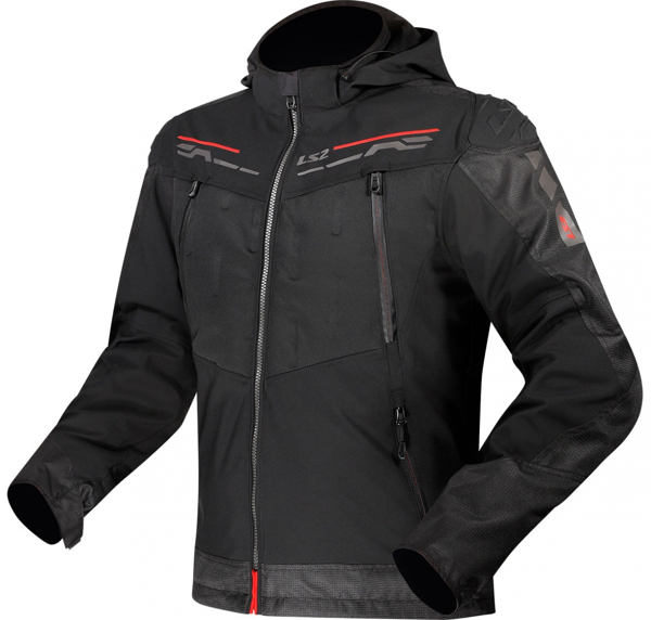 LS2 ZIRCONIUM EVO MONT SİYAH-KIRMIZI - Image 1
