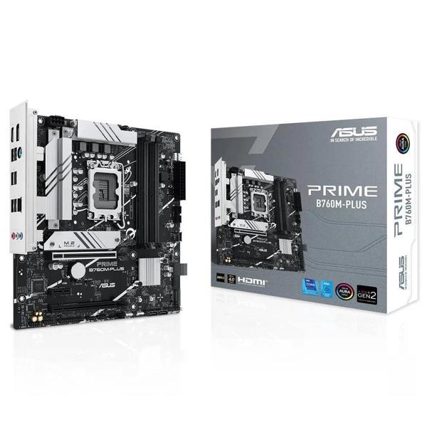 Asus Prime B760M-PLUS 7200MHz(OC) DDR5 Soket LGA1700 M.2 HDMI DP mATX Anakart - Image 1