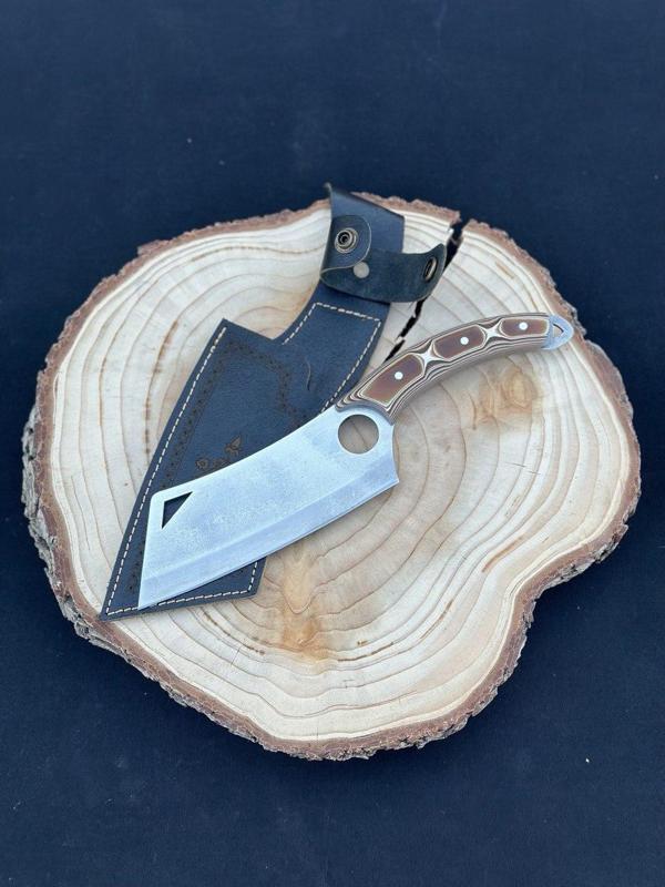 Verzalit Kabza Satır Model Şef, Kamp, Kasap, Mutfak, Piknik Bıçağı - Image 1