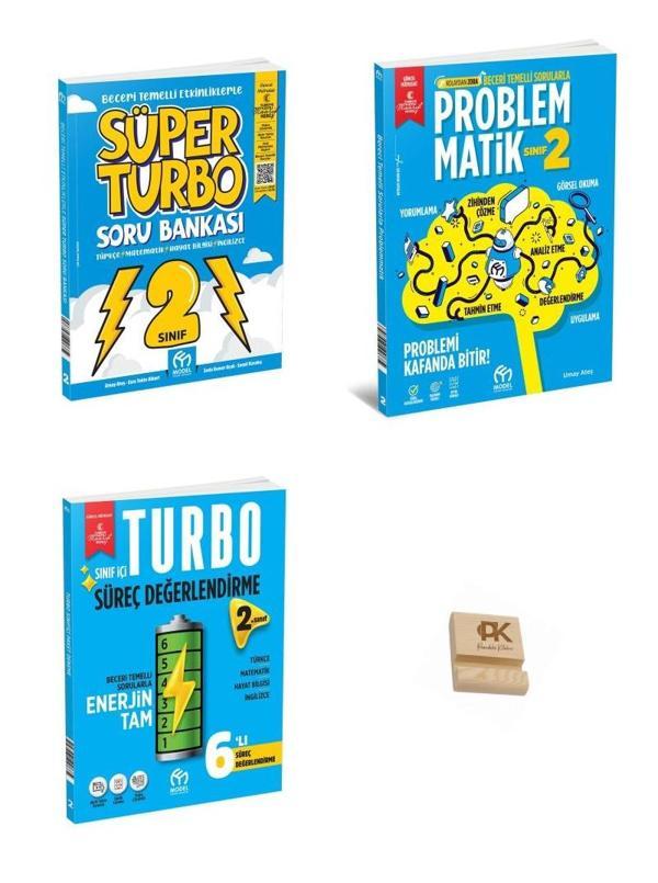 Model 2. Sınıf Tüm Dersler Soru Bankası Problemmatik ve Süreç Denemeleri 3lü Set + Telefon Standı - Model Eğitim Yayınları - Image 1