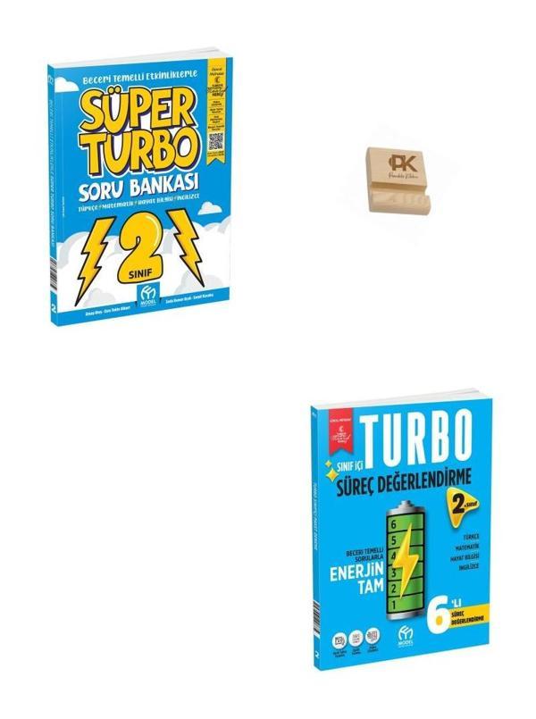 Model 2. Sınıf Süper Turbo Tüm Dersler Soru Bankası ve Süreç Denemeleri + Telefon Standı - Model Eğitim Yayınları - Image 1