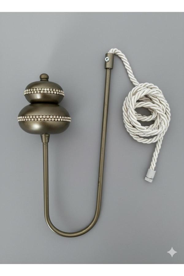 Mmt Home Kornişe Takılan Metal Kolbağı Perde Aksesuarı 1 Adet (Duvar Delmeden Kolay Montaj) - Image 1