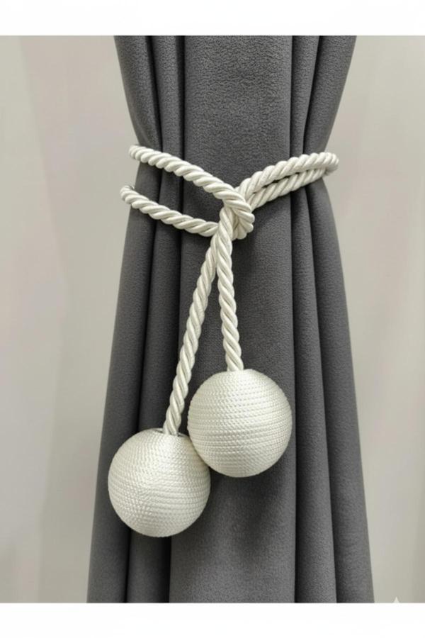 Mmt Home İki Toplu Yan Bağlama Fon Perde Toplama Aparatı - Image 1