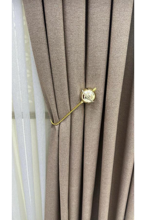 Mmt Home Kornişe Takılan Metal Kolbağı Perde Aksesuarı 1 Adet (Duvar Delmeden Kolay Montaj) - Image 1