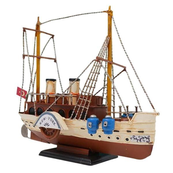 Dekoratif Retro Metal Yolcu Gemisi Vintage 31cm No.3 - Image 1