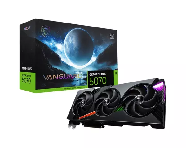 MSI GeForce RTX 5070 12GB VANGUARD OC 12GB GDDR7 192Bit DLSS 4 Gaming (Oyuncu) Ekran Kartı - Image 1