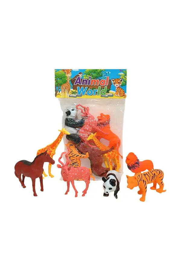 6'lı Hayvan Dünyası Oyuncak Figür Seti - Image 1