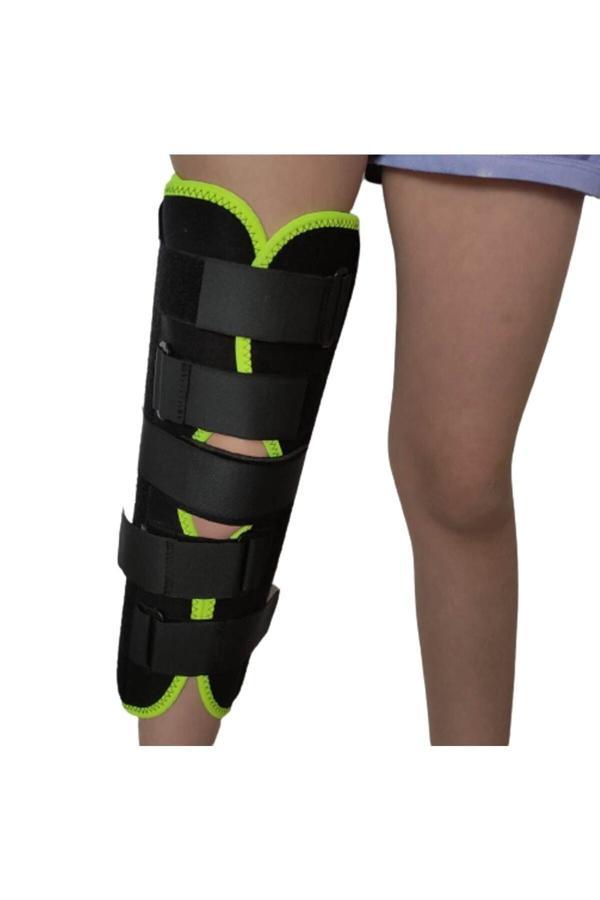 Çocuk diz immobilizer 15 cm, pediatrik diz bacak sabitleyici, balenli dizlik (metal çubuklu) - Image 1
