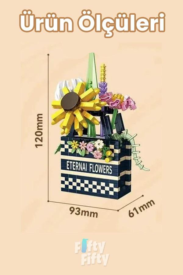 Panlos BOUTIQUE Serisi Siyah Damalı Çanta Figürü 628 Parça Oyuncak Yapım Seti -FFP1074 - Image 1