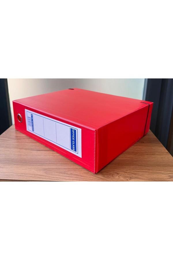 İzge Pp Arşiv Proje Kutusu 30 X 29 X 10 - 10Lu Paket Kırmızı - Image 1
