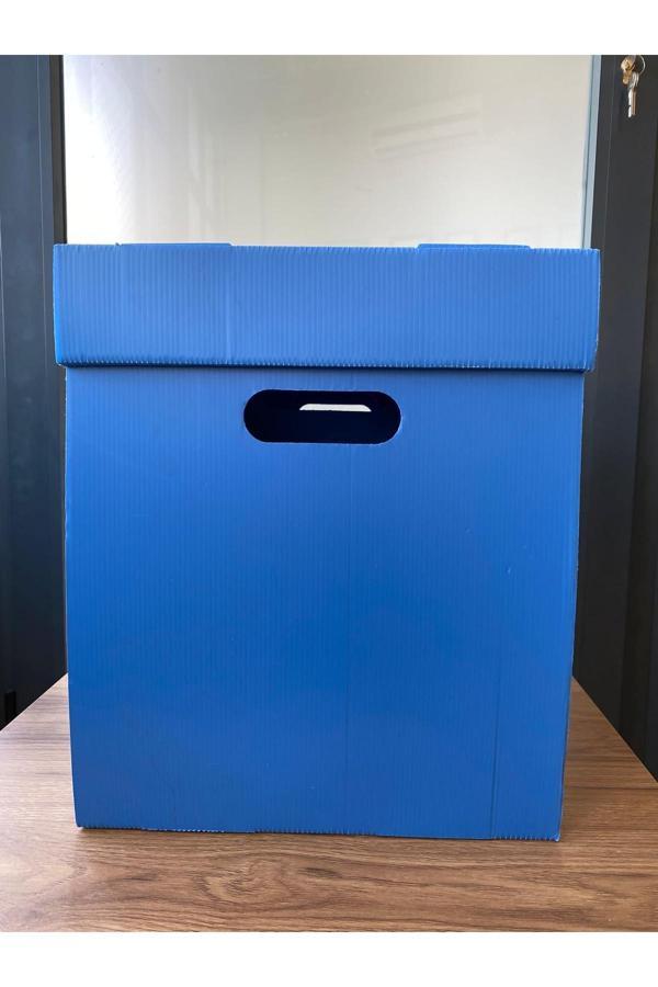 İzge Klasör Arşivleme Dosyası Kapaklı Mavi 41 X 29 X 35 50Li Paket (Pp) - Image 1