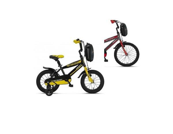 ÜMİT 1410 HOTSHOT-CANTA-V ERKEK ÇOCUK BİSİKLETİ 14 JANT ANTRASİT KIRMIZI - Image 1